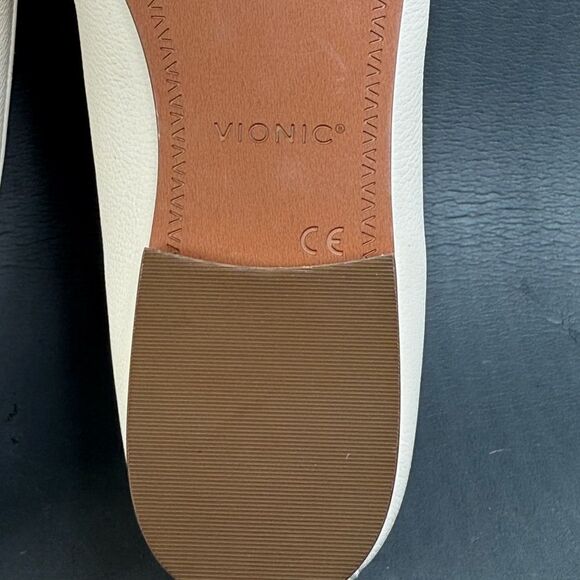 Vionic Soft Leather WILLA SLIP ON FLAT shoes womens size 9 - Picture 8 of 10